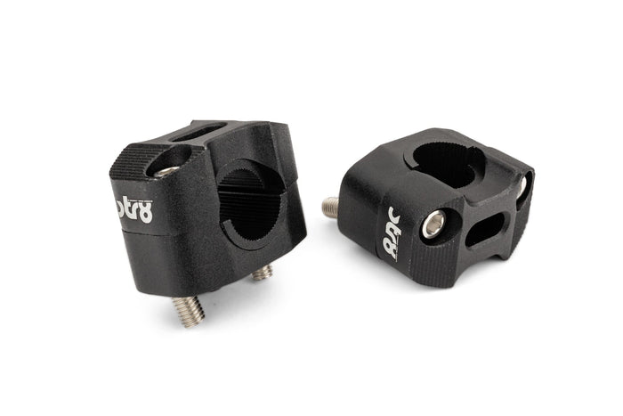 STR-009.02/BK Morsetti manubrio 22 - 28mm nero, COD: STR-009.02/BK