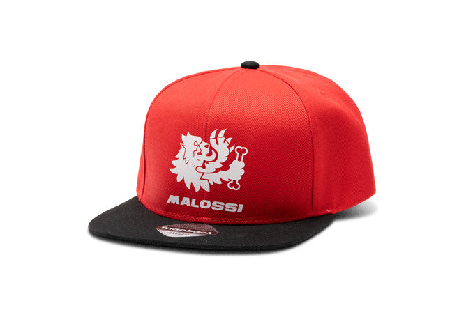 M4120011.R0 Cappellino snapback Malossi nero / rosso - Billaricambi SRLS