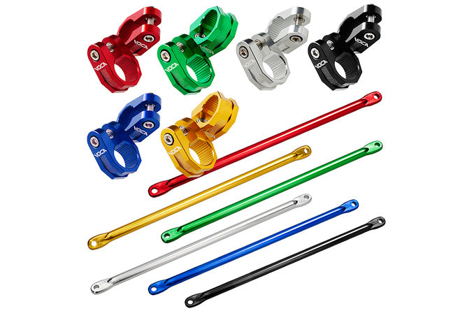 VCR-SD900.RBK/BK Crossbar e morsetti manubrio 22mm Voca Racing Alu nero - Billaricambi SRLS