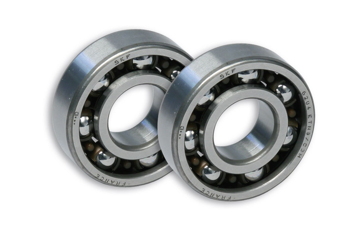 6616065e 2 cuscinetti a sfere ø 20x47x12,7 c4 per albero motore derbi e scooter minarelli-yamaha