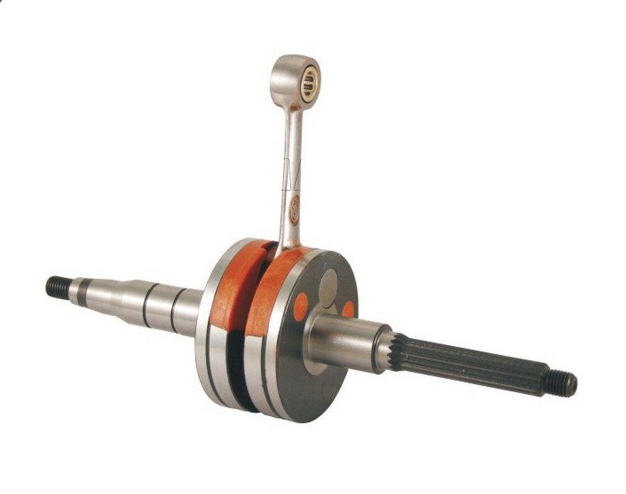 100030011 albero motore rms racing minarelli verticale 2t 50cc - inserto in nylon. spinotto d. 10 mm