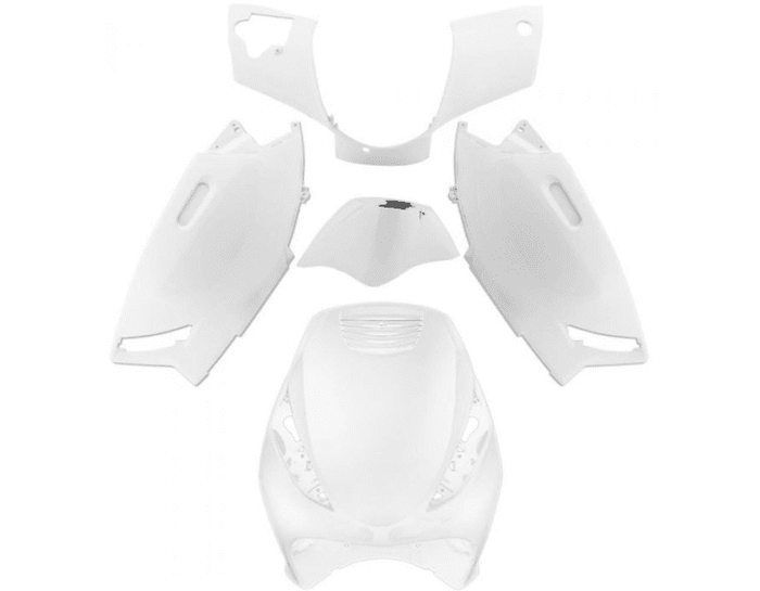 366341h kit carene 5 pezzi carena bianco piaggio zip 50 100 2t base 4t 2004-2014