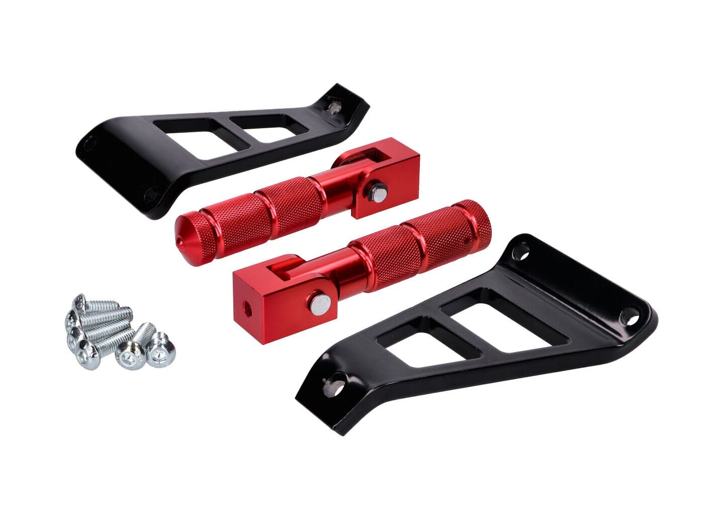SP-53834 Poggiapiedi passagero CNC Beta RR 50 con staffa rosso, COD: SP-53834