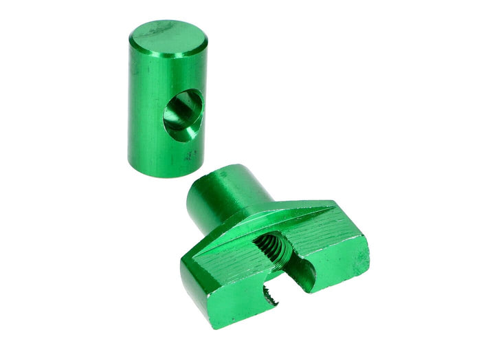 STR-559.01/GR Set regolatore cavo freno M6 alluminio verde, COD: STR-559.01/GR