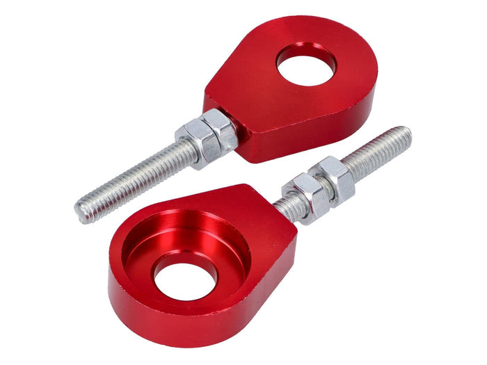 MOF-43010/RE Set tendicatena 12mm alluminio Puch / Simson / Kreidler / Sachs rosso, COD: MOF-43010/RE