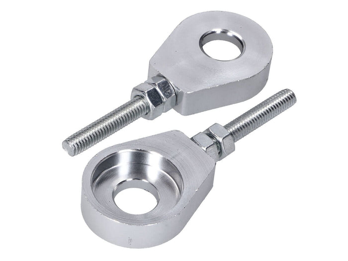 MOF-43010/SI Set tendicatena 12 mm alluminio Puch / Simson / Kreidler / Sachs argento, COD: MOF-43010/SI