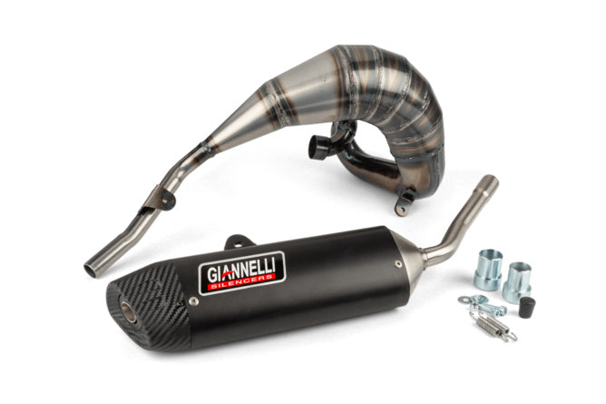 GIA34090HF/BK Exhaust with Giannelli Enduro Black silencer Beta RR Motard up to 2022