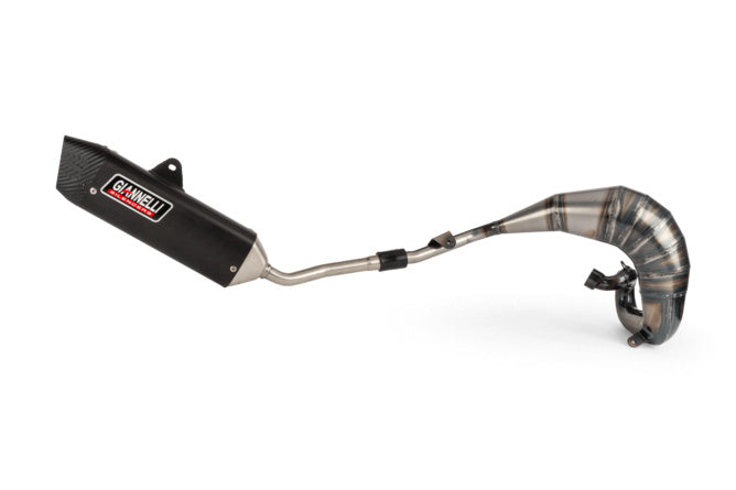 GIA34090HF/BK Exhaust with Giannelli Enduro Black silencer Beta RR Motard up to 2022