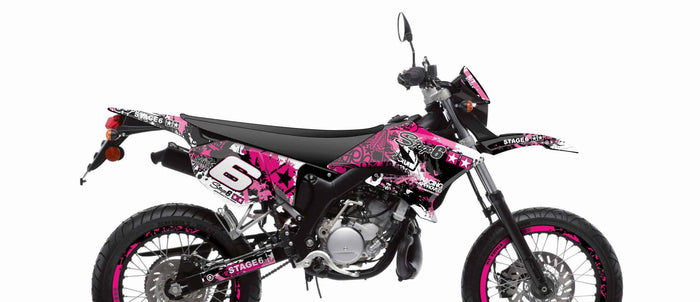 S6-058801/PK Kit deco Stage6 rosa - nero Yamaha DT50 / MBK X-Limit