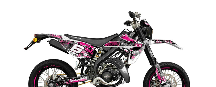 S6-058802/PK Kit deco Stage6 rosa - nero Rieju MRT, COD: S6-058802/PK