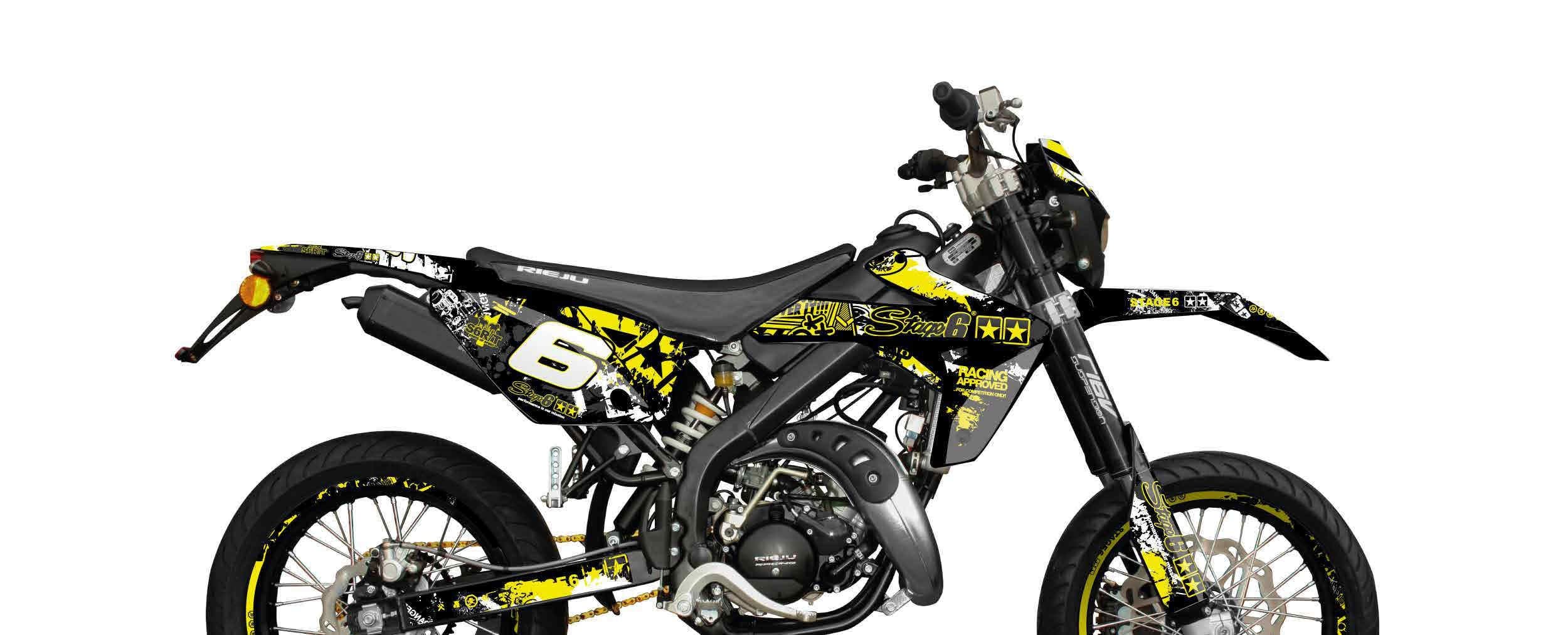 S6-058802/YE Kit deco Stage6 giallo - nero Rieju MRT