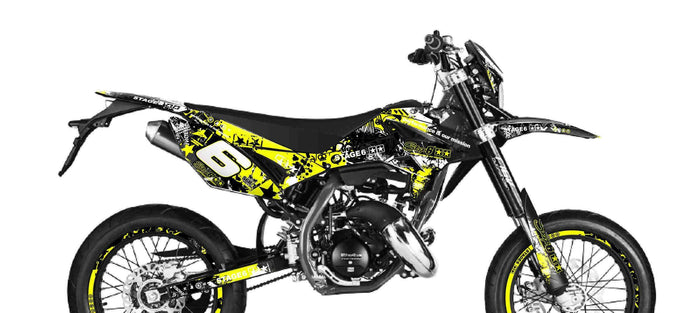 S6-058803/YE Kit deco Stage6 giallo - nero Beta RR