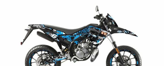 S6-059201/BL Kit deco Stage6 blu - nero Derbi X-Treme Euro 4, COD: S6-059201/BL
