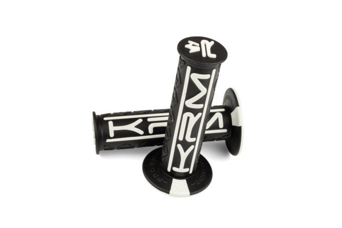 KR837F Manopole KRM Pro Ride nero / bianco