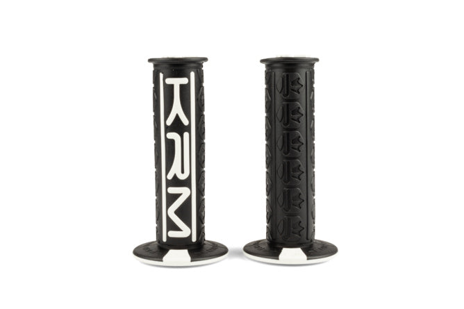 KR837F Manopole KRM Pro Ride nero / bianco