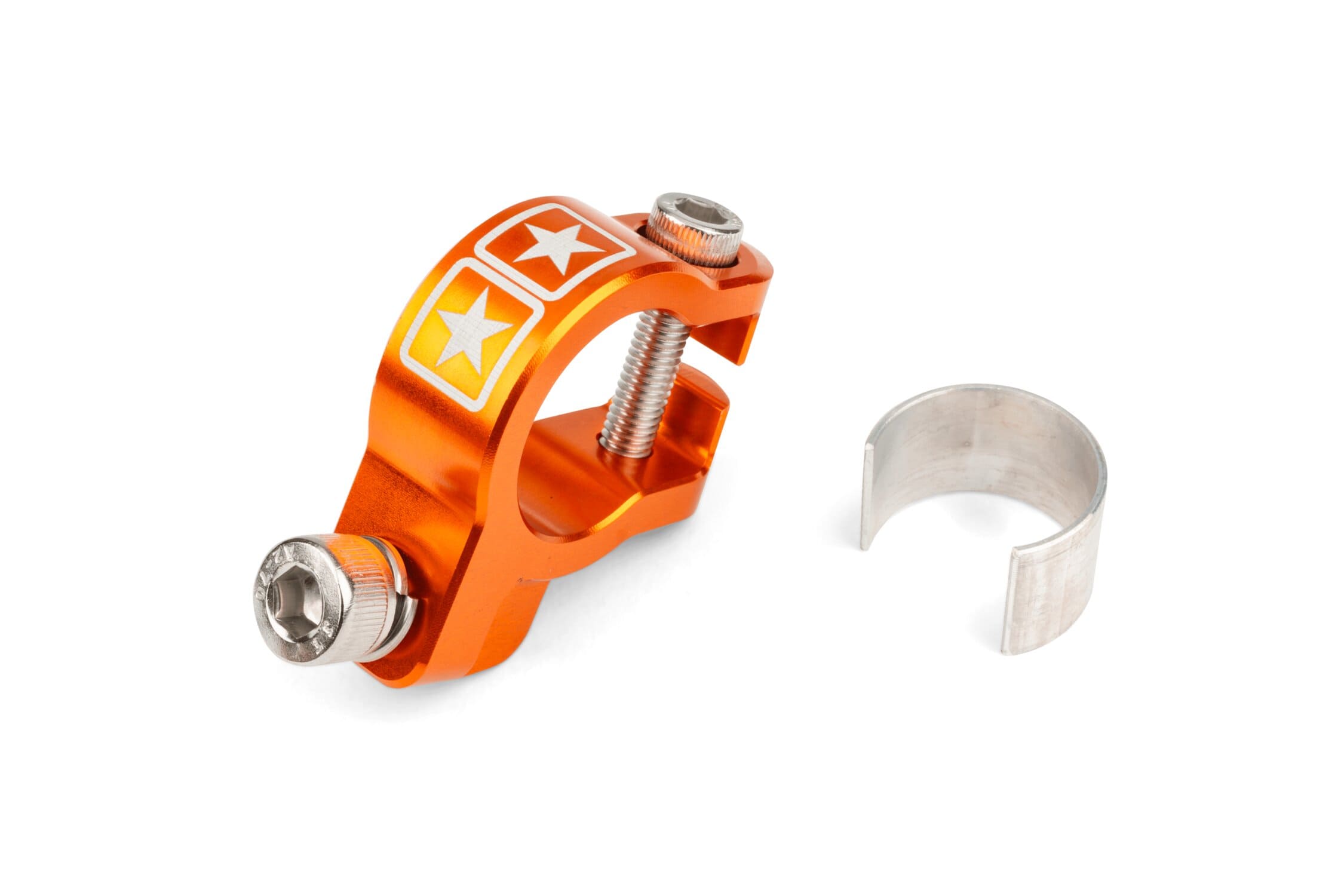 S6-SSP911/OR Morsetto scarico Stage6 Alu CNC Arancione, COD: S6-SSP911/OR
