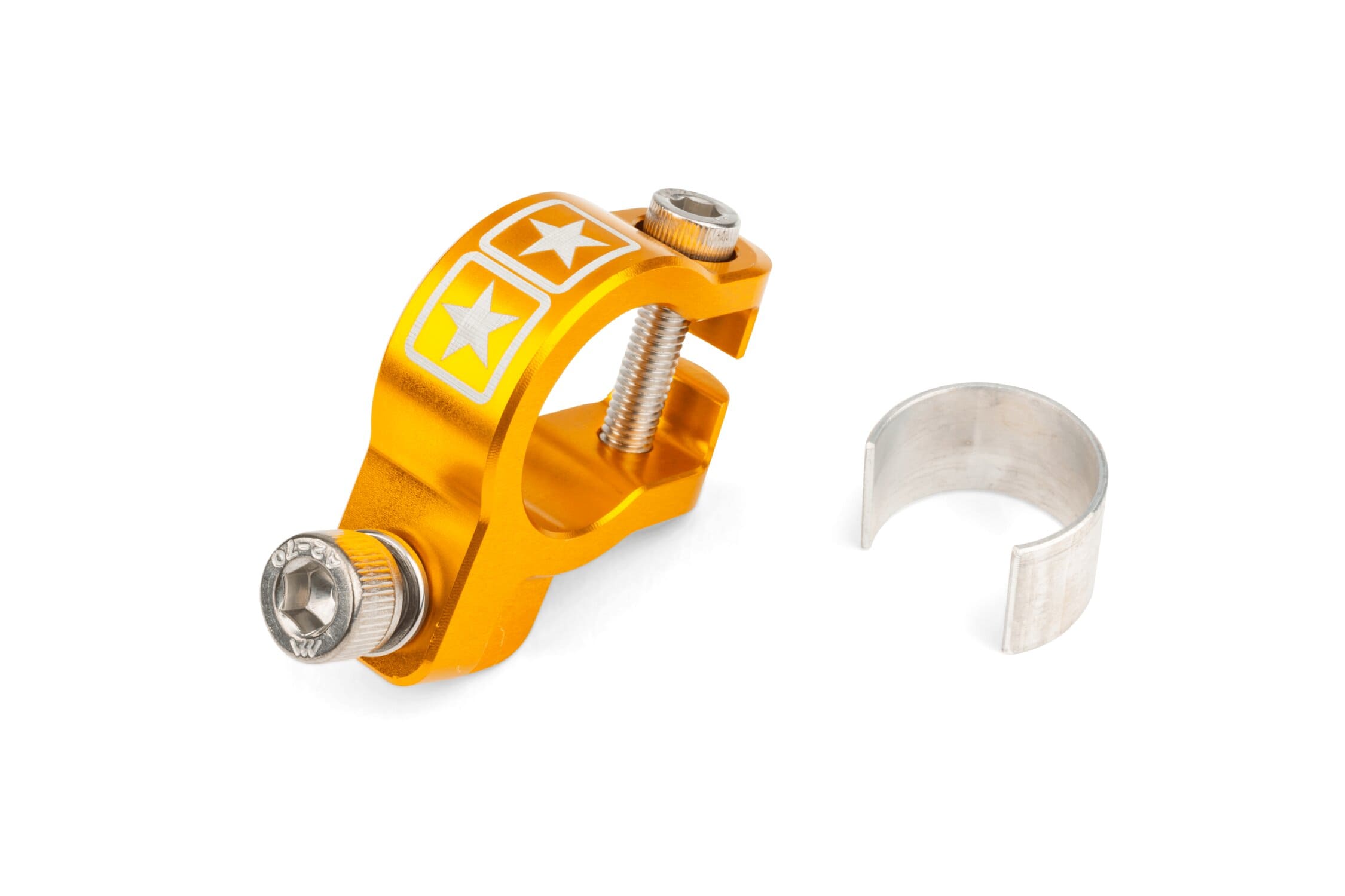 S6-SSP911/YE Morsetto scarico Stage6 Alu CNC Giallo, COD: S6-SSP911/YE