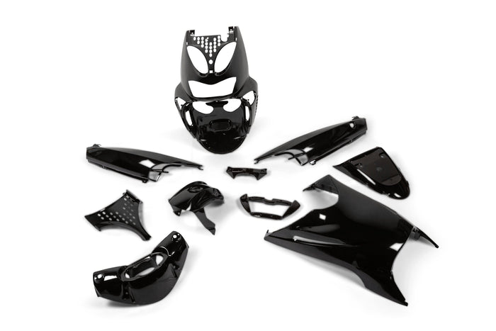 STR-970.01/BK Kit carena 11 pezzi Aprilia SR50 fino al 2010 Nero, COD: STR-970.01/BK