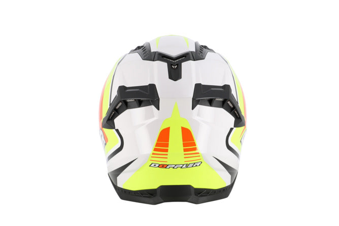 CGN529877 Casco cross Doppler Nero / Bianco / Giallo / Arancione L - Billaricambi SRLS