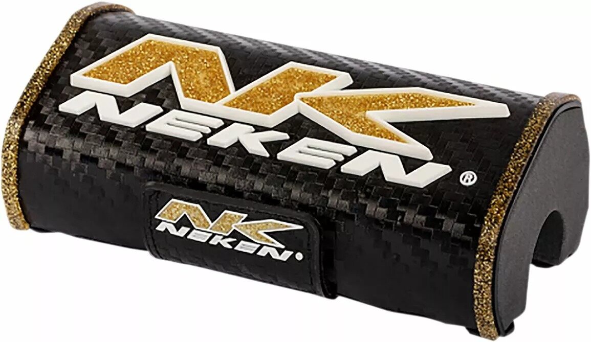 NEK-PADEND-3D-BKGD Paracolpi manubrio senza traversino Neken 3D Enduro Nero / Oro