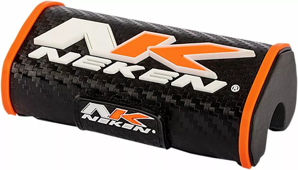 NEK-PADEND-3D-BKOR Paracolpi manubrio senza traversino Neken 3D Enduro Nero / Arancione