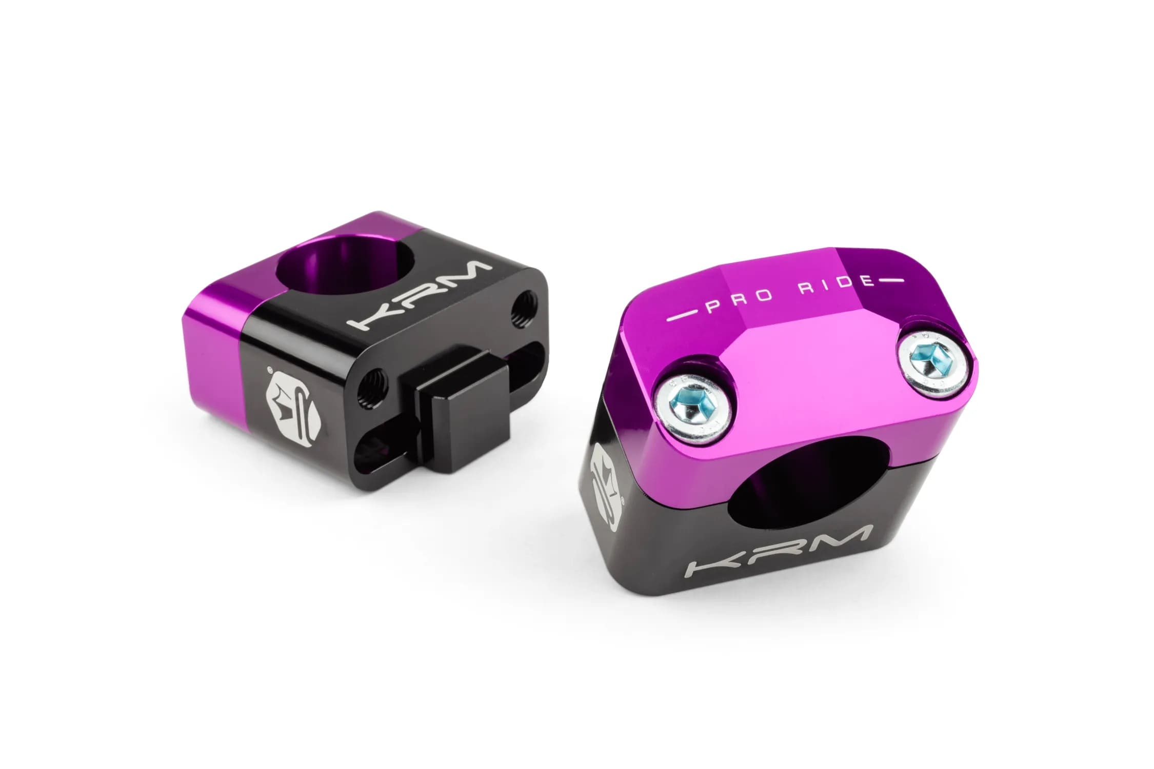 KR470F Fascette manubrio 28mm KRM nero / viola