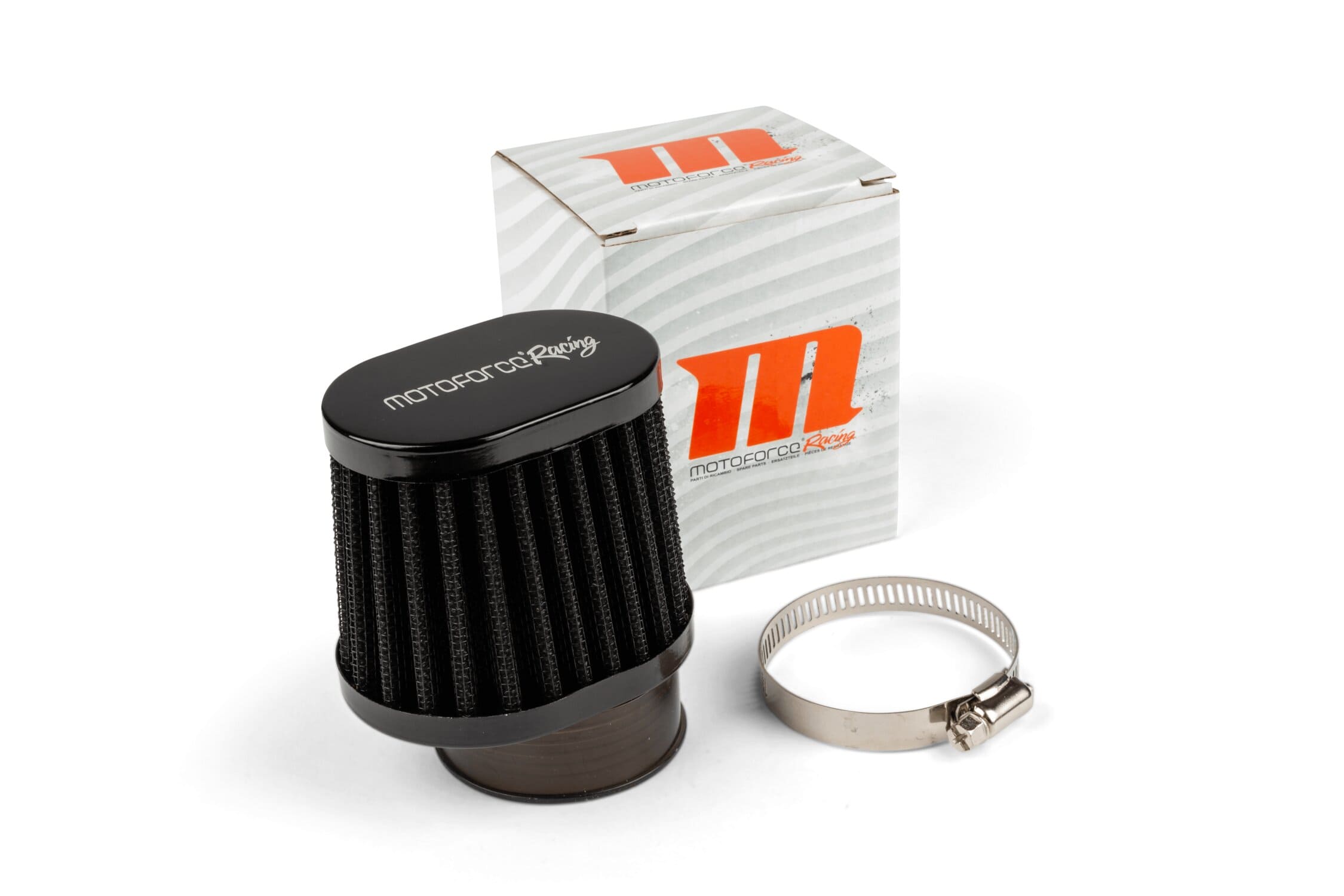 MF18.00110 Filtro aria sfalsato Motoforce Racing tipo BMC nero / nero, COD: MF18.00110