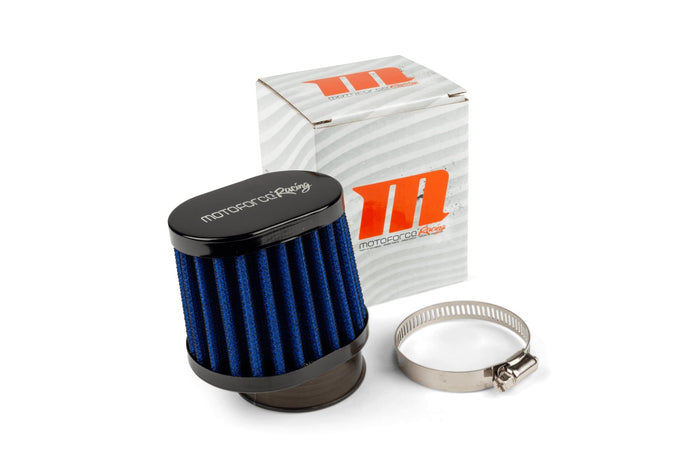 MF18.00115 Filtro aria sfalsato Motoforce Racing tipo BMC blu / nero, COD: MF18.00115