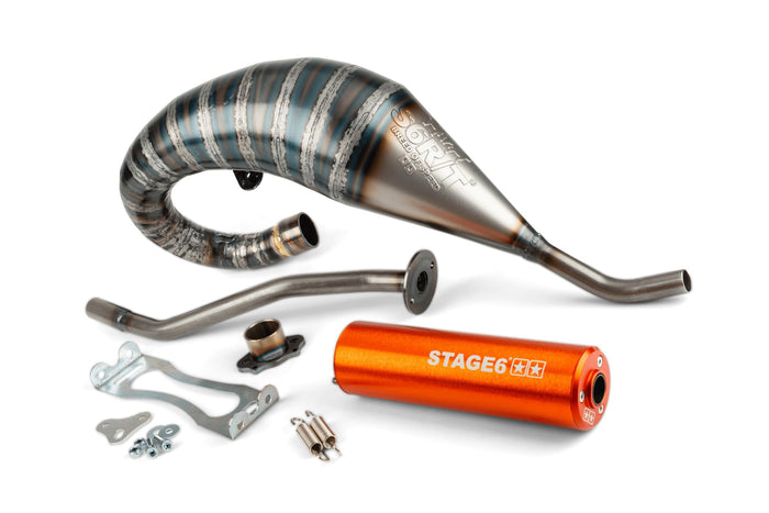 S6-96193752/OR Scarico Stage6 R/T 70 - 80 high-mount Derbi Orange, COD: S6-96193752/OR