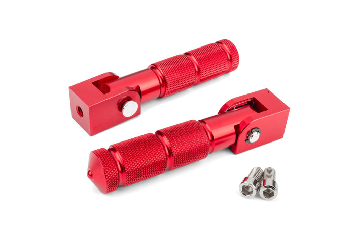 STR-220.03/RE Poggiapiedi passagero CNC rosso, COD: STR-220.03/RE