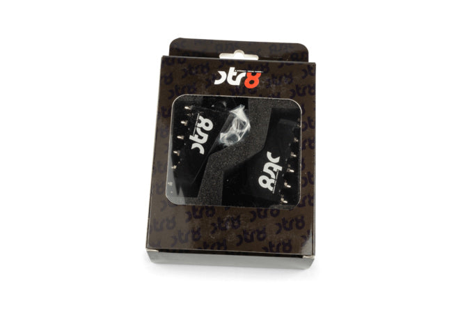 STR-220.20/BK Poggiapiedi Derbi STR8 CNC Nero (Set)
