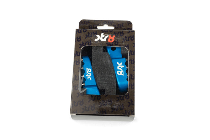 STR-220.21/BL Poggiapiedi passagero Derbi STR8 CNC Blu (Set)