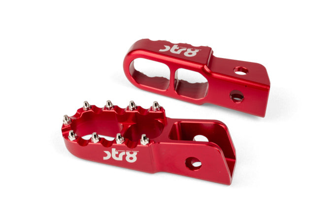 STR-220.21/RE Poggiapiedi passagero Derbi STR8 CNC Rosso (Set)