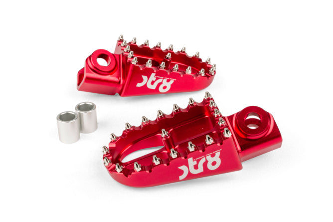 STR-220.22/RE Poggiapiedi Rieju MRT STR8 CNC Rosso (Set) - Billaricambi SRLS