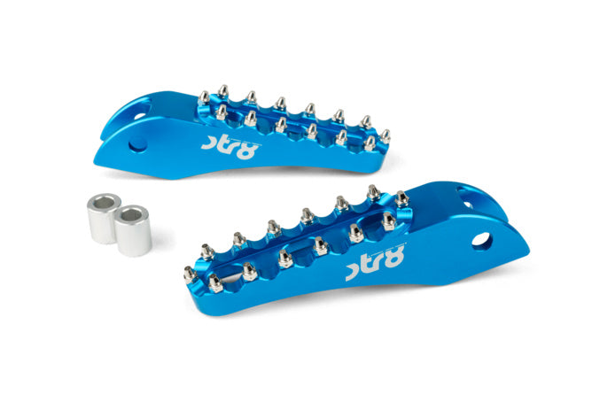 STR-220.23/BL Poggiapiedi passagero Rieju MRT STR8 CNC Blu (Set)