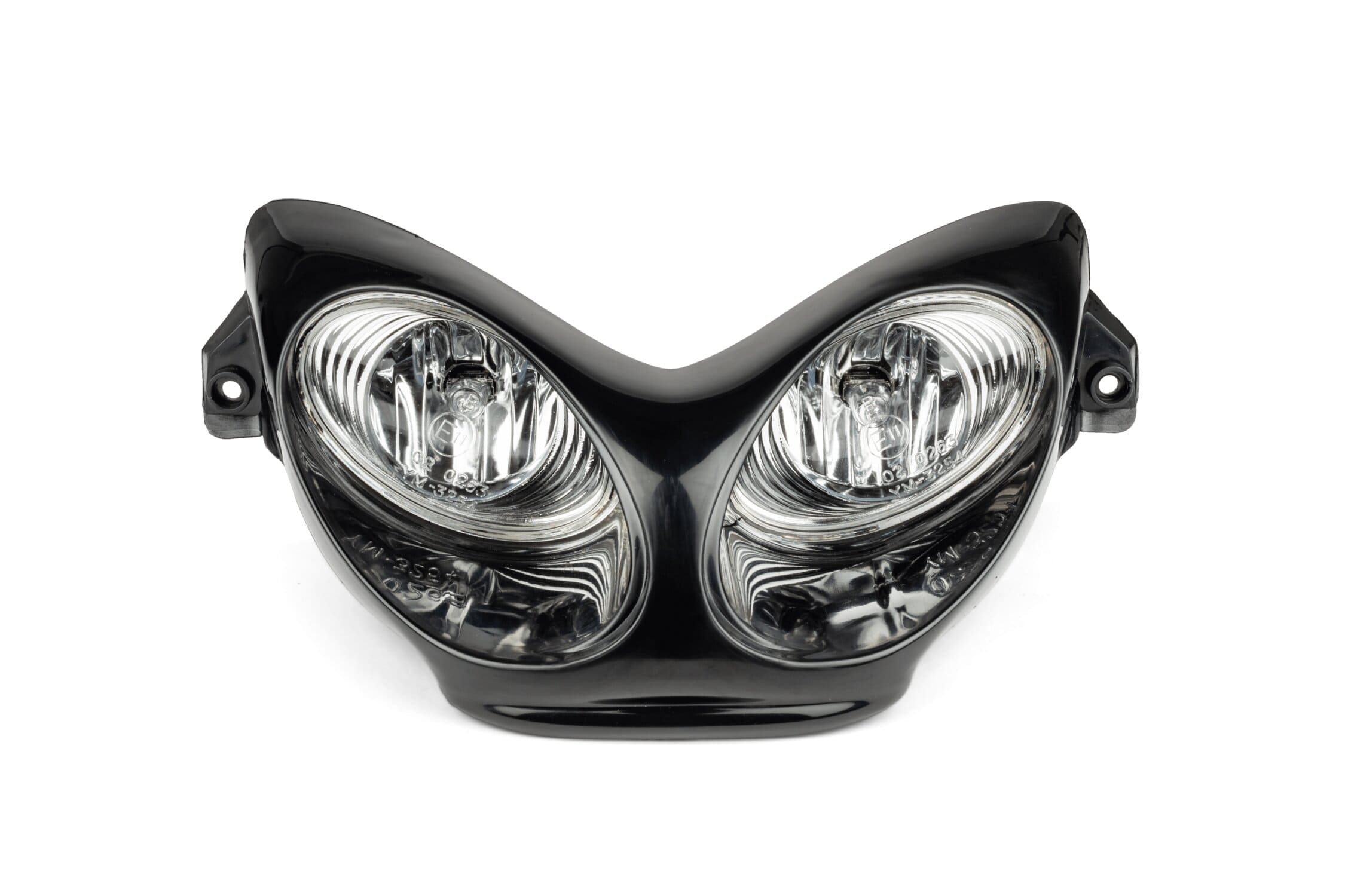 STR-575.00/BK Faro doppio Yamaha Aerox CAR-GLAS nero, COD: STR-575.00/BK
