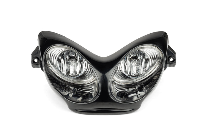 STR-575.00/BK Faro doppio Yamaha Aerox CAR-GLAS nero, COD: STR-575.00/BK