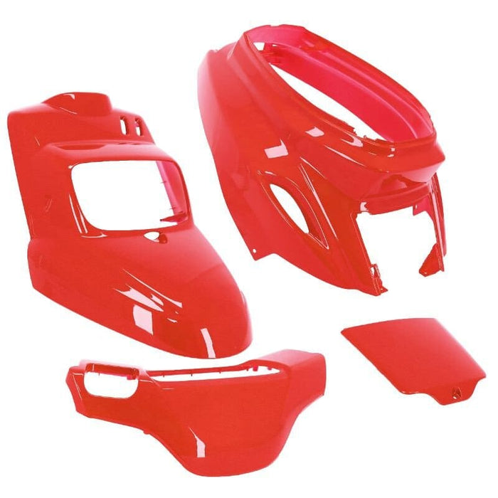 STR-993.10/RE Kit carena MBK Booster / Yamaha BWs dopo 2004 Rosso 4 pezzi, COD: STR-993.10/RE
