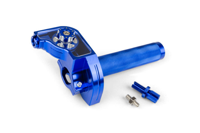 MF45.00016/BL Comando gas rapido MotoForce Racing CNC alluminio Blu