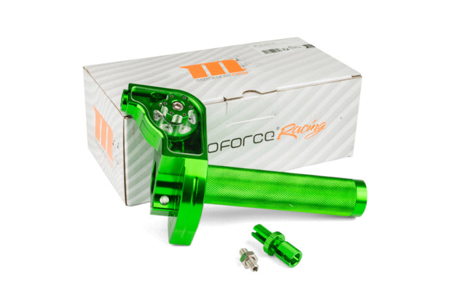 MF45.00016/GR Comando gas rapido MotoForce Racing CNC alluminio Verde