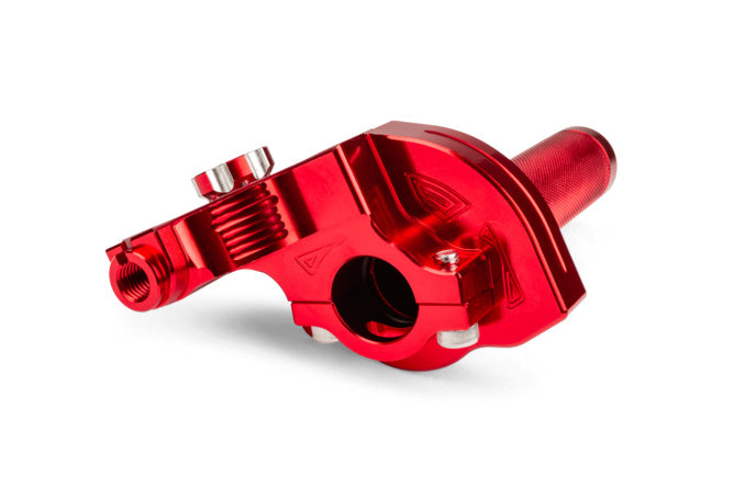 MF45.00016/RE Comando gas rapido MotoForce Racing CNC alluminio Rosso