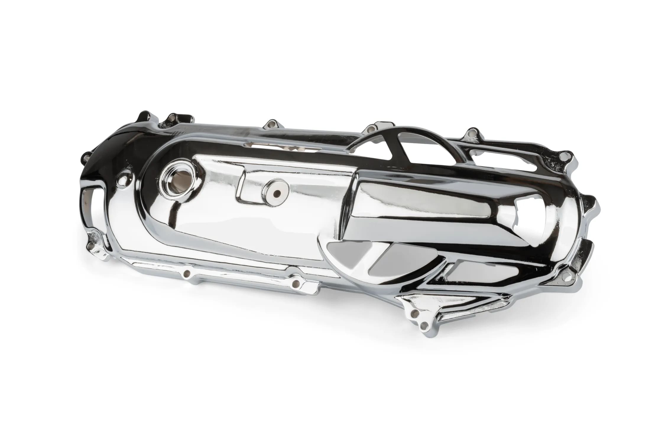 A289047 Variator Cover Chrome Ventilated Crankcase Cover, MBK Booster/Stunt