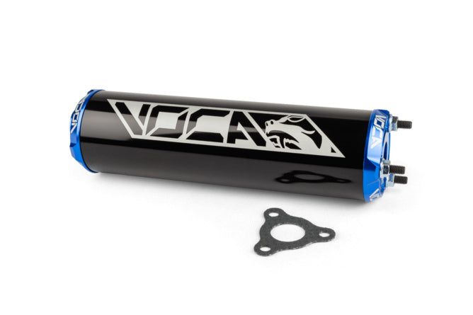 VCR-RD30400/BKBL Silenziatore Voca Alu CNC nero / blu