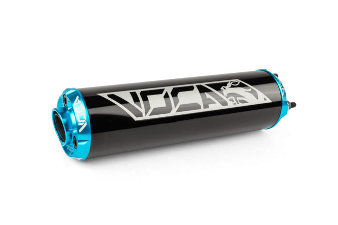 VCR-RD30400/BKCY Silenziatore Voca Alu CNC nero / turchese