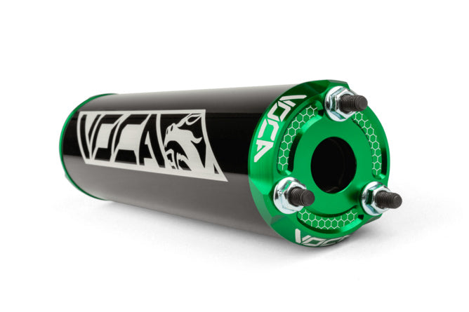 VCR-RD30400/BKGR Silenziatore Voca Alu CNC nero / verde - Billaricambi SRLS