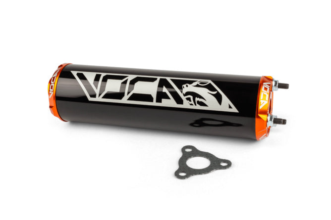 VCR-RD30400/BKOR Silenziatore Voca Alu CNC nero / arancione - Billaricambi SRLS