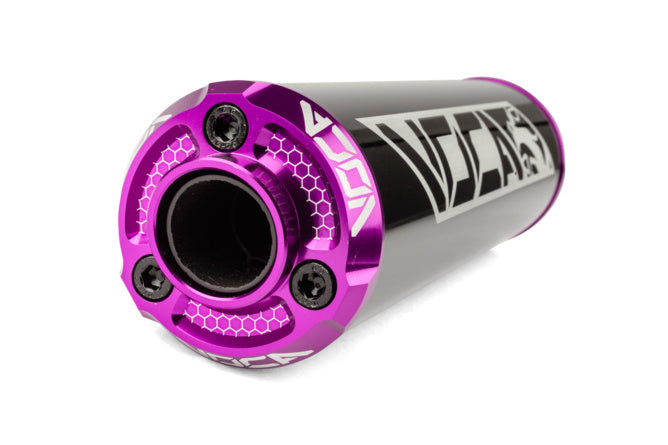 VCR-RD30400/BKPU Silenziatore Voca Alu CNC nero / viola