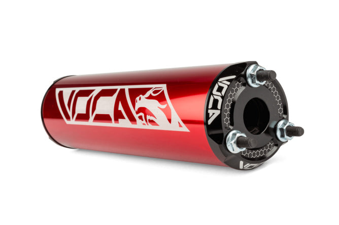 VCR-RD30400/REBK Silenziatore Voca Alu CNC rosso / nero