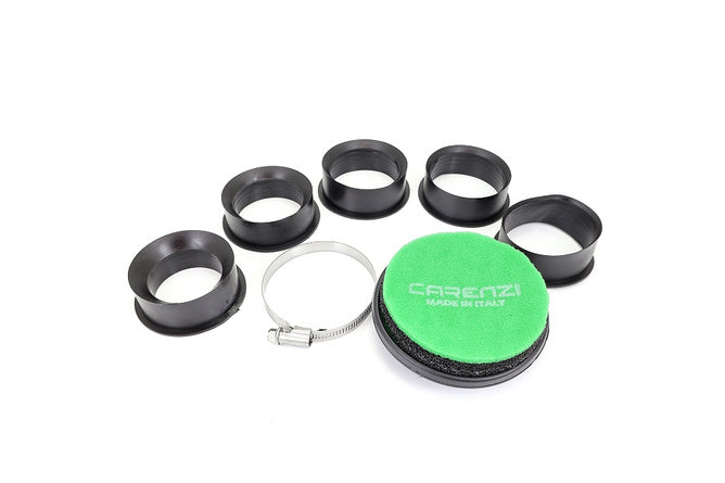 A114222E Filtro aria extra piatto PWK carburatore nero / verde - Billaricambi SRLS