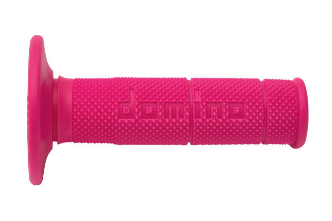 DOM1150.82.43.06-0 Domino 1150 off-road half waffle grips, pink (closed)